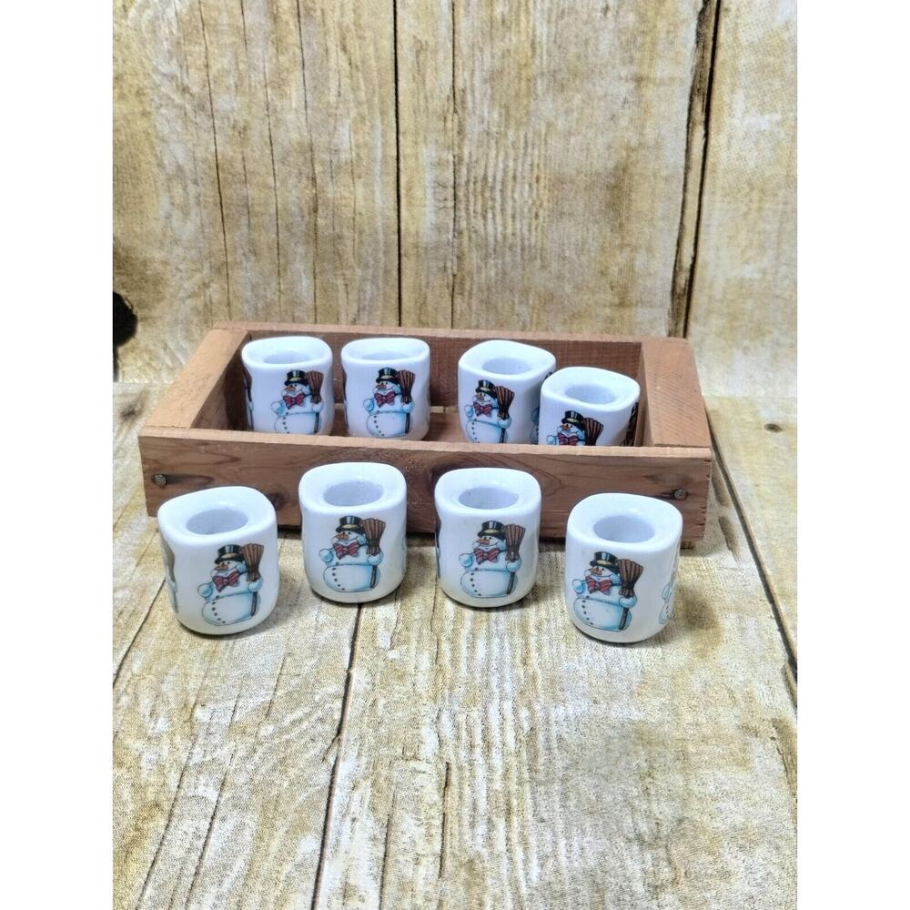 Vtg Funny Design W. Germany Candle Holders Mini Porcelain